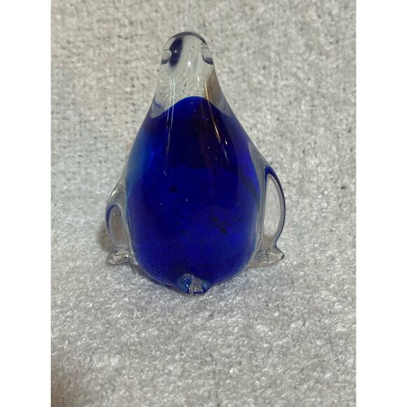 Glass Handcrafted Penguins Paperweight 1990’s - Picture 4 of 6